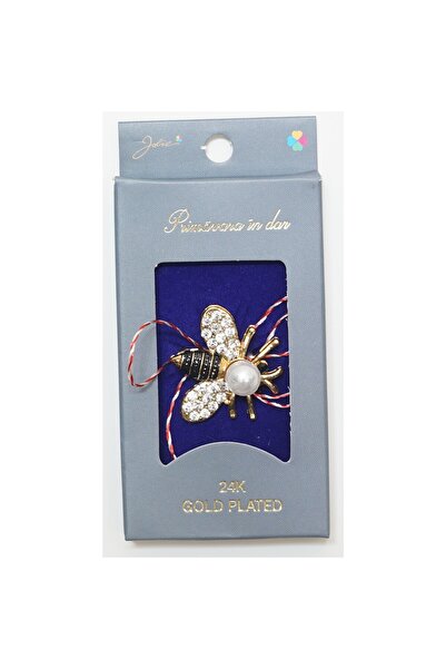JOLIE Martisor Brosa Placata cu Aur 24K, Dimensiune Brosa Aprox 2- 3 cm