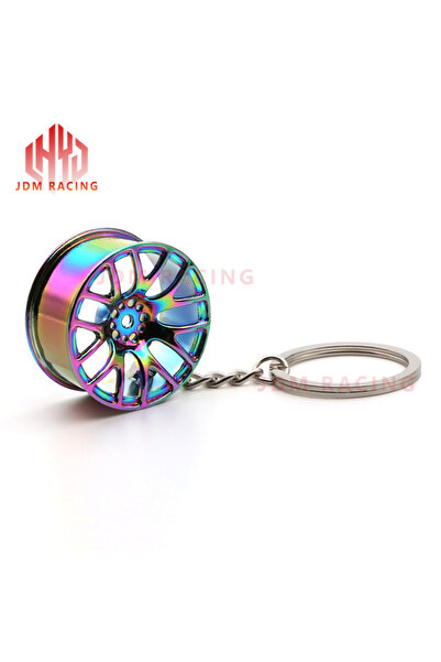 Choice3 سلسلة مفاتيح سلسلة مفاتيح ثلاثية الأبعاد بتصميم إطار سيارة هوت ويل، إ...