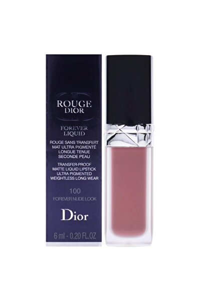 Dior Christian Rouge Forever Matte Liquid Lipstick 100 Forever Nude, 6 ml