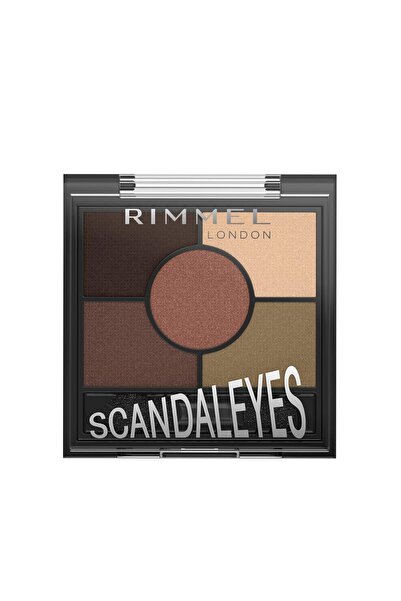 RIMMEL LONDON Paletă de farduri de pleoape Scandaleyes cu 5 palete, Brixton B...