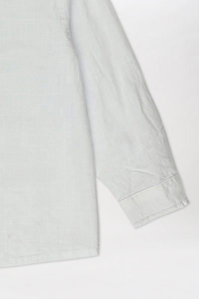 Panço Erkek Beyaz Dokuma Gömlek Yaka Gömlek