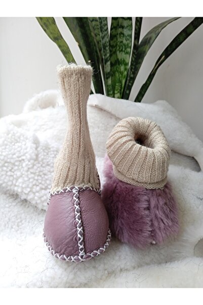 TTY Baby Booties Furry Genuine Lambskin