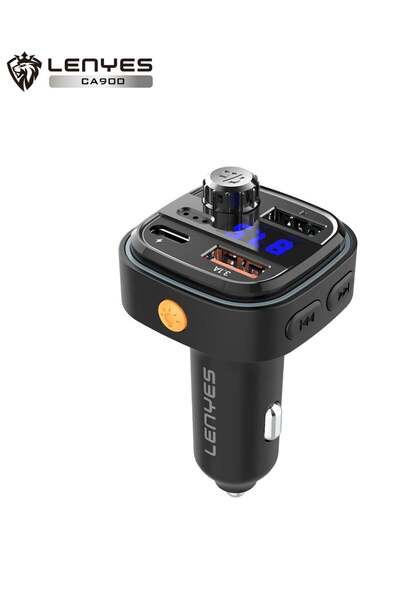 Lenyes CA900 Fast Car Charge, Type-c and USB Charge, Bluetooth connection