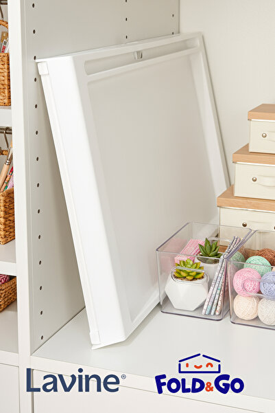 obido Lavine Fold&Go Katlanır Sehpa ”Beyaz” Tablet - Bilgisayar Sehpası Yatak Üstü Kahvaltı Masası