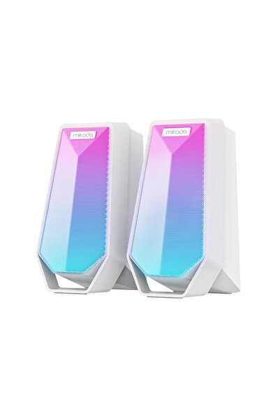 Mikado MD-188-B 2*5W RGB BLUETOOTH SPEAKER-BEYAZ