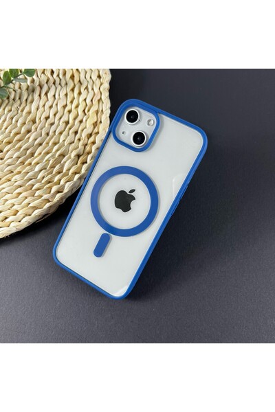 Apple (compatible) Carcasă MagSafe pentru Apple iPhone 11, husă completă, acril mată, magnetică, wireless, albastră