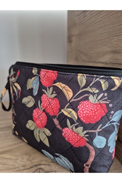 Handream Quilted Forest Berries Patterned (Makeup Bag/Handbag/Bag-Suitcase Organizer)