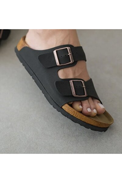 Two Two TWOTWO Παντόφλες με διπλή πόρπη με άνετη σόλα από σουέτ-Παντόφλες με λουράκια-Παντόφλες Nubuck TRENDX