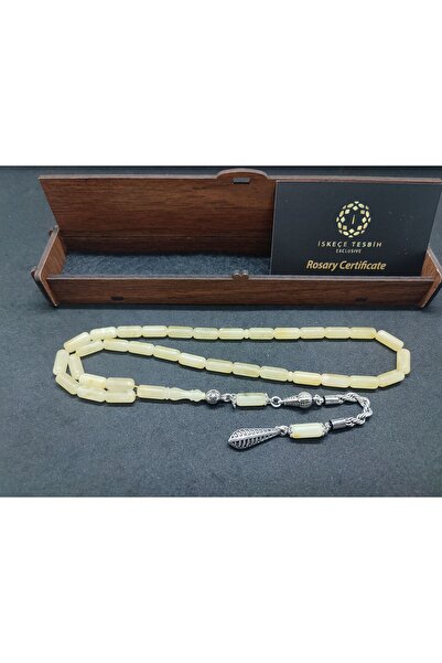 İskeçe Tesbih Silver Tassel with Wooden Gift Box 14.08 Gr. Kaliningrad Russia...