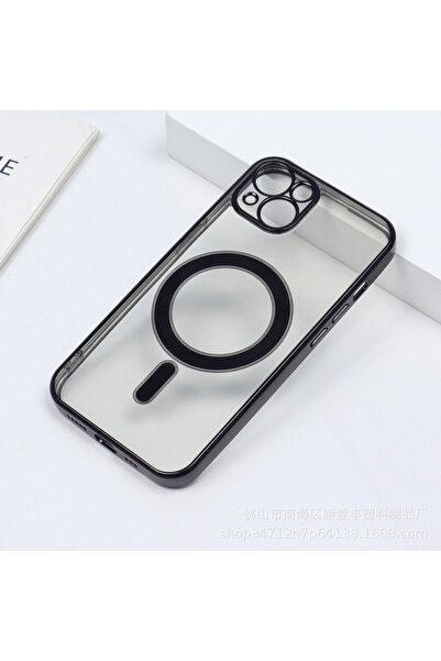 Flippy MagSafe Case for iPhone 14, Full TPU, Electroplating, Magnetic, Wireless, Flippy, Black