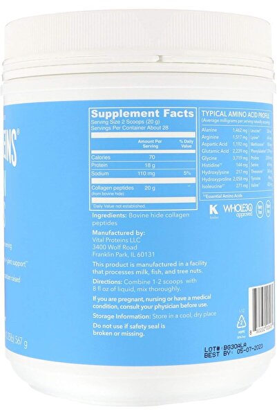 Vital Proteins Collagen Peptides - 567g
