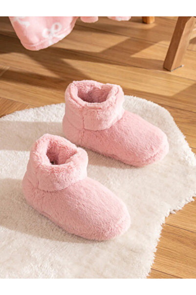 LC Waikiki LCW STEPS Pembe Kadın Pelüş Ev Botu