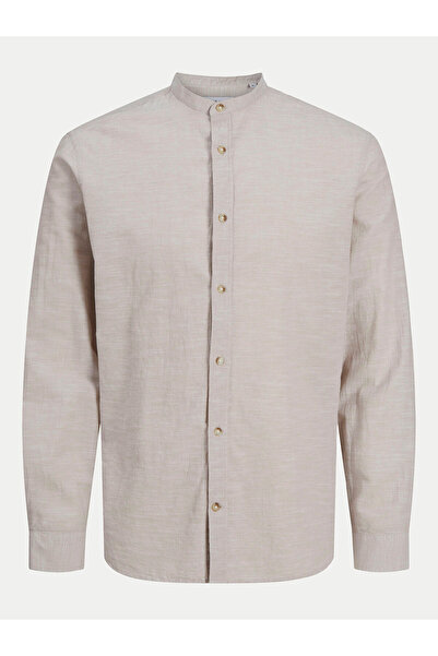 Jack & Jones Ανδρικό Πουκάμισο Jack Jones 12269319 Μπεζ