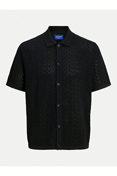 Jack & Jones Ανδρικό Πουκάμισο Jack Jones 12272863 Μαύρο