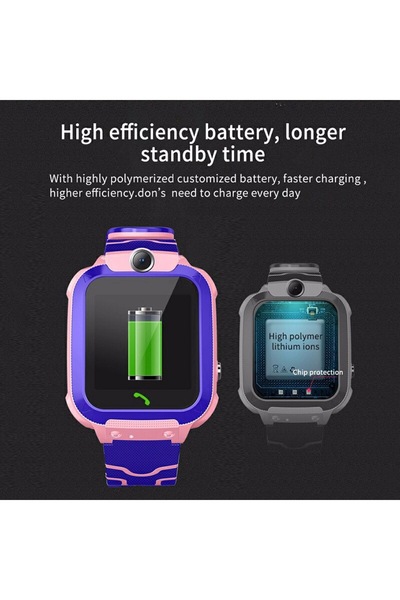 Generic 1.44 Inch Touch Screen SOS Call Anti-Lost Monitor Kids Smart Q12 Watch