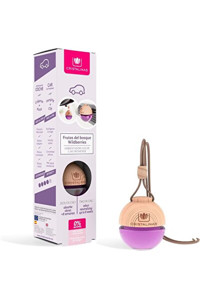 Cristalinas Kristallklare Lufterfrischer Auto Obst Bos, sticlă, violet, 4 x 3...