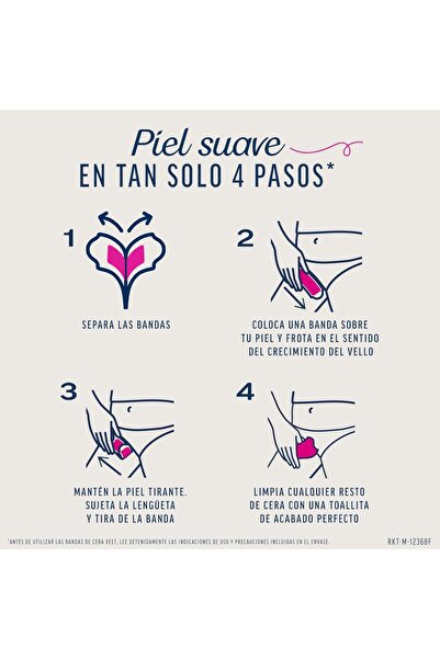 Veet Expert Wax Strips for Hair Removal, Bikini Area, with Shea Butter, 16 Strips