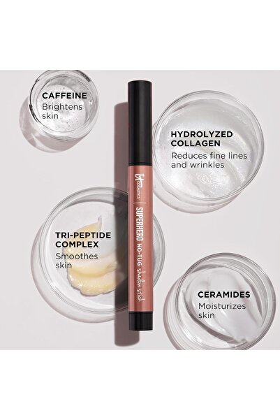 it cosmetics Superhero No-Tug Waterproof Eyeshadow Stick, Transformative Taupe - Pale Matte Gray - L