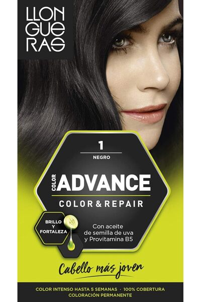 Llongueras Vopsea de păr Color Advance 1 Negru
