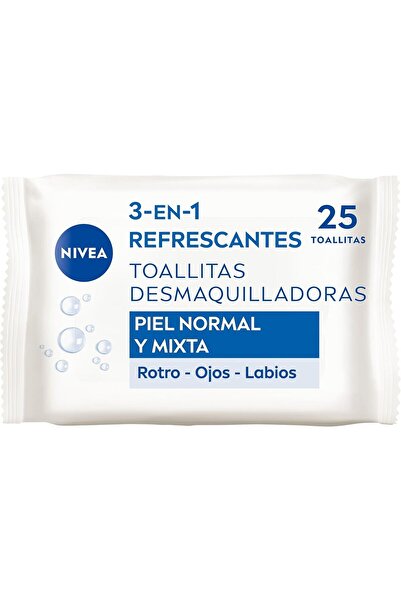 NIVEA 3-in-1 Refreshing Makeup Removal Wipes