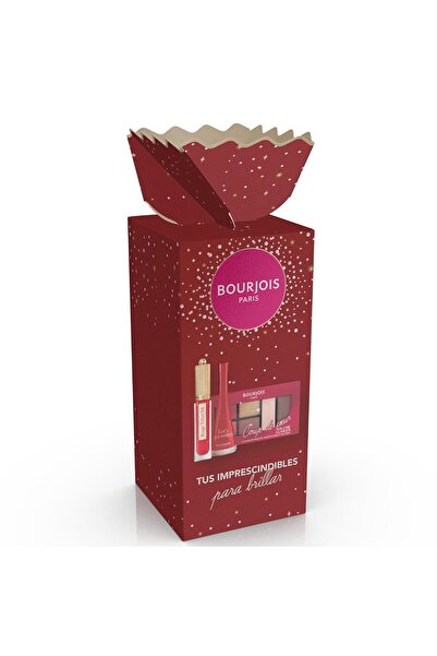 Bourjois Lippenstift Velvet Ink 08 + Nagellack 1 Sekunde 09 + Lidschattenpalette Coup de Coeur