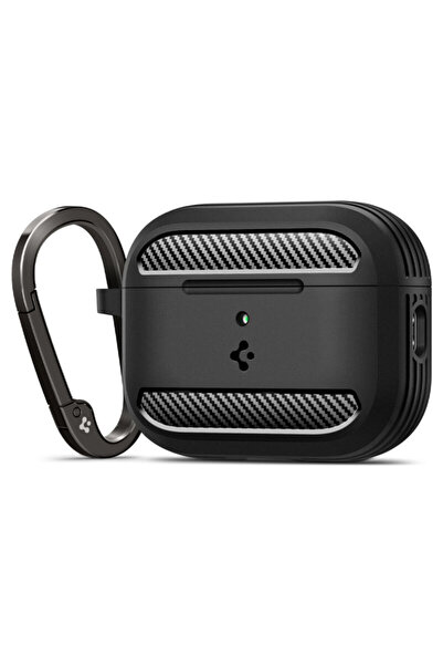 Spigen Husa Apple AirPods Pro 3 Rugged Armor, suport, negru