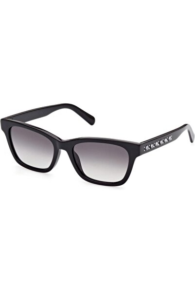 Swarovski Damen SK0374@5301B Sonnenbrille, schwarz (Shiny Black)