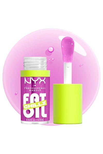 NYX Professional Makeup Lesk na rty Fat Oil Chillz, jahodová sněhová břečka