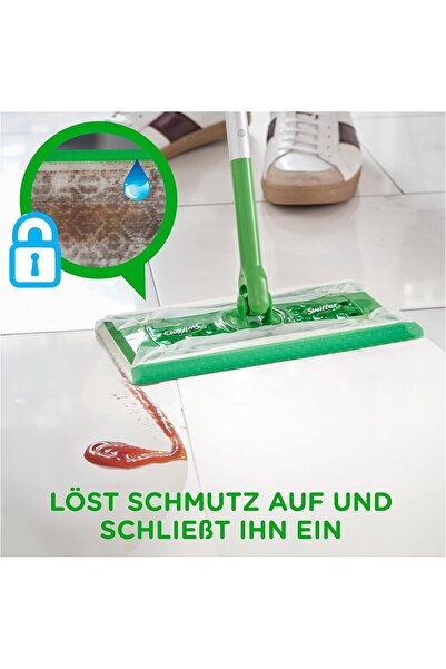 Swiffer Floor Mop Starter Set - Includes 1 Floor Mop, 8 Dry Floor Cloths, 3 Wet Floor Cloths