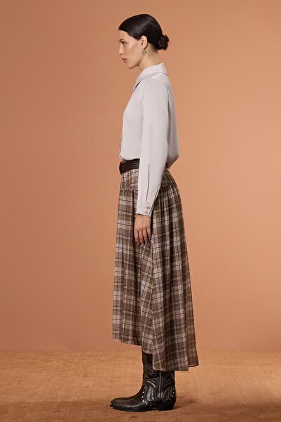 UPGRADE Ekose Şifon Etek Multi