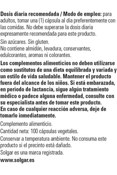 Solgar BIOTIN Super Strength 5000mcg - 100 vegetarian capsules - EU-Compliant