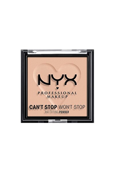 NYX Professional Makeup Can't Stop Won't Stop Mattifying Powder, Matte Finish, Shade: Medium