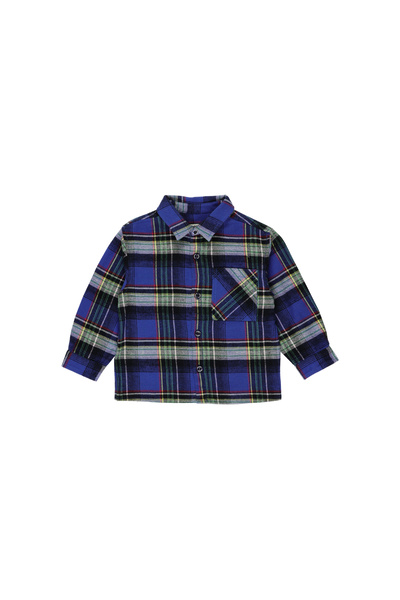 Panço Erkek Yeşil Dokuma Gömlek Yaka Gömlek