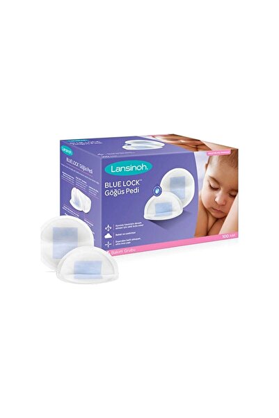 Lansinoh وسادة صدر ذات قفل أزرق 100 قطعة