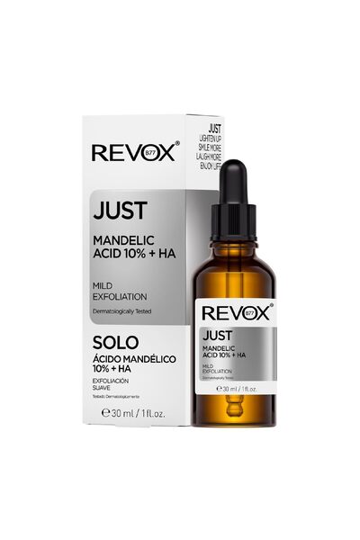 REVOX B77 Just, Acid mandelic 10% + HA, Ser exfoliant, Pentru față, 30 ml