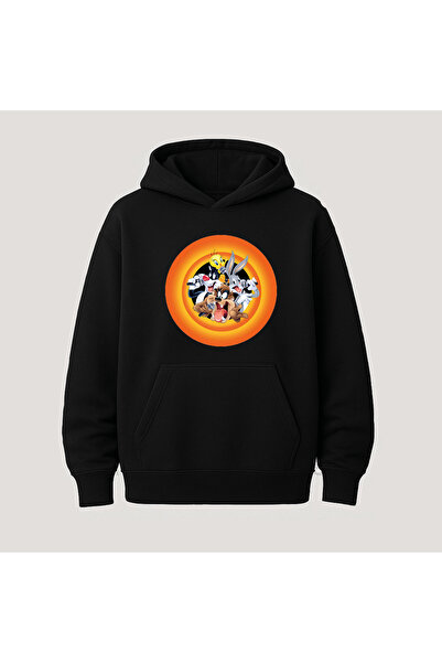 SVART WEAR Φούτερ με κουκούλα Looney Tunes με στάμπα, τσέπη καγκουρό, βαμβακε...