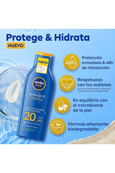 Nivea Sun Spf20 Sonnenmilch, 1er Pack (1 x 0.2 kg)