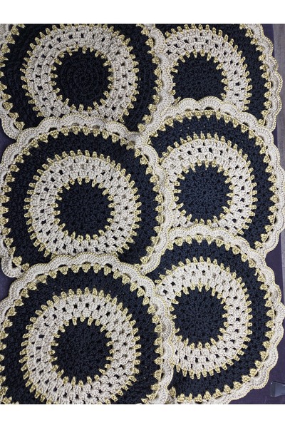 lupi Set de servicii americane supla, tricotat manual