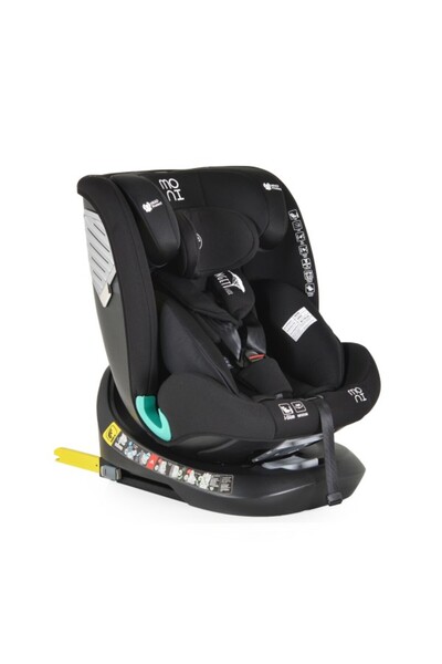 Moni Car Seat 0-36 kg with Isofix Serengeti Black, 360° rotating seat and sleep position, recommend