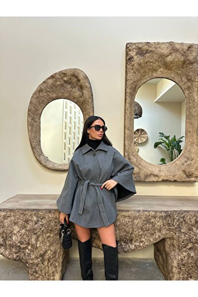 LACASE KADIN DÜĞME DETAYLI PANÇO