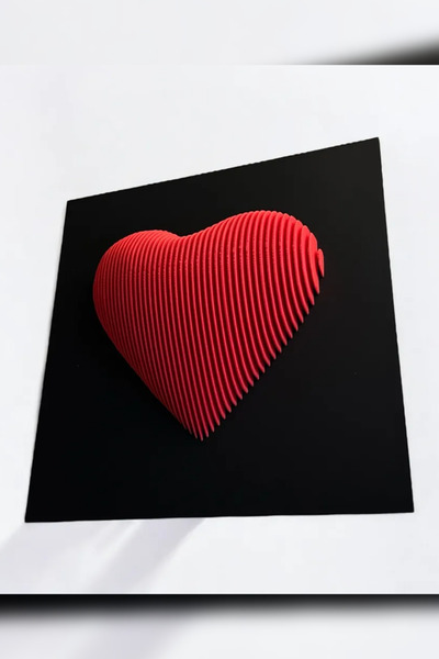 Genç 3D Ornament de perete stratificat cu inimioare – Tablou decorativ cu tem...