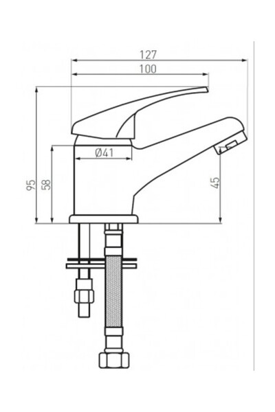 FERRO Basic Stand Mixer Tap for Sink