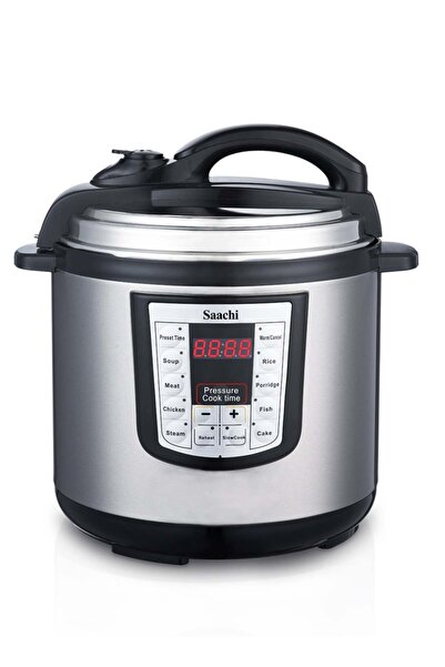 SAACHİ Electric Pressure Cooker 8 L 1200 W NL-PC-5308-BK Black