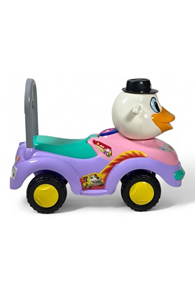 ALBADER Baby Ride On Duck Car – Push Toy with Back Handle, Cartoon Design, Wide Wheels , Puch Car For Kids