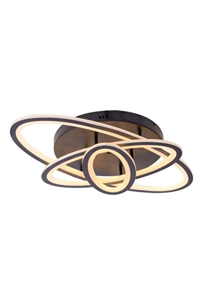 Alista Home Lustra LED cu telecomanda TIANA 83 W, 3 Elipse, lumina Rece/Calda/Neutra, Dimabila, Negru