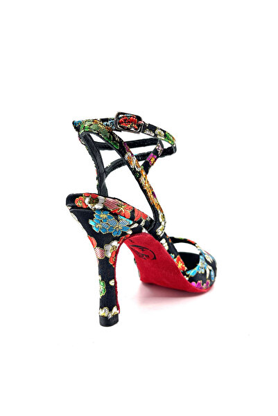 GELTONY SHOES 𝐀𝐋𝐌𝐄𝐑𝐎𝐀 | 𝐆𝐄𝐋𝐓𝐎𝐍𝐘® El Yapımı Çiçek Desenli Topuklu Ayakkabı Tango(Düğün Gece Özel Gün)