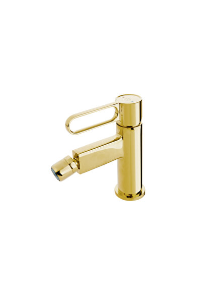 Fdesign Zaffiro bidet mixer, with valve, shiny gold