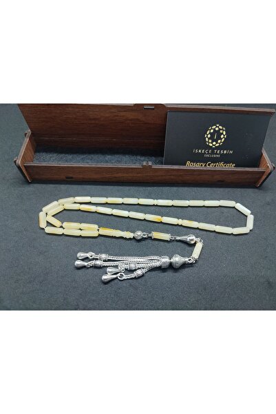 İskeçe Tesbih Silver Tassel with Wooden Gift Box 10.69 Gr. Kaliningrad Russia...