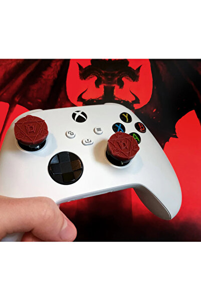 No branded KFreek Diablo IV Grips (2) for Xbox Series X/One S/One, Accuracy & Comfort, Red