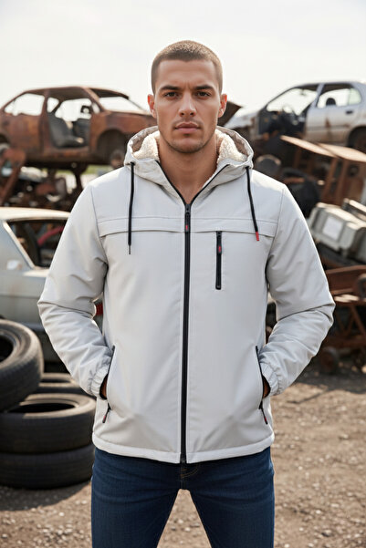 ABİLLİTA Jachetă de iarnă din blană, impermeabilă și rezistentă la vânt